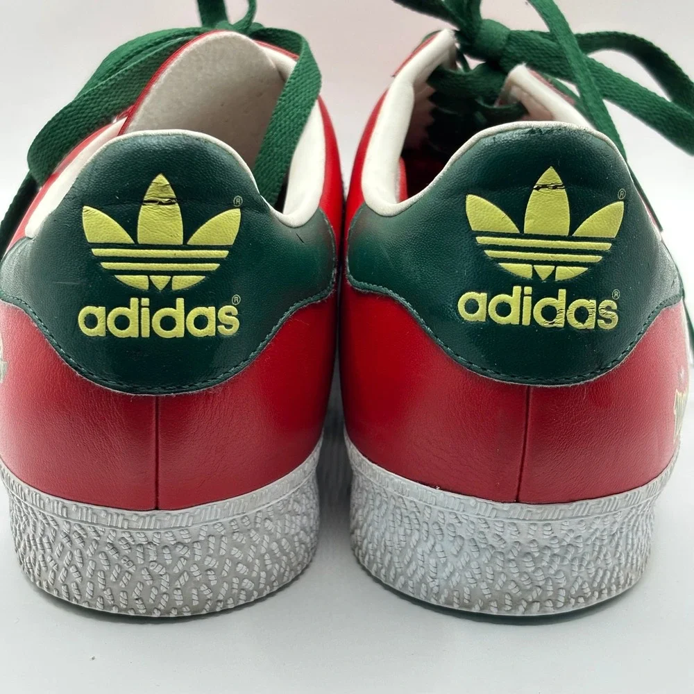 Adidas Gazelle Marrakesh City Series Red Green Leather Sneakers GZ0832 Mens 9